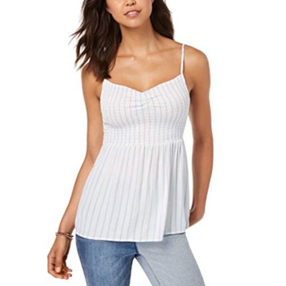 Almost Famous Juniors Smocked Cami Top